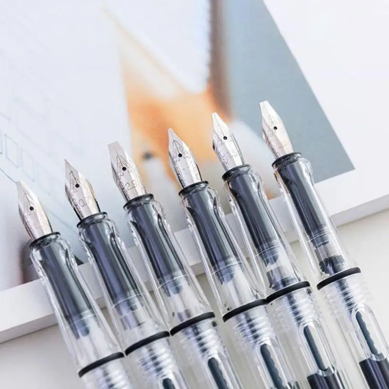R53C Clear Gothic Parallel Pen Fountain Pen Tibetan Arabic Gothic Letter Writing Stationery Gift for Women Men