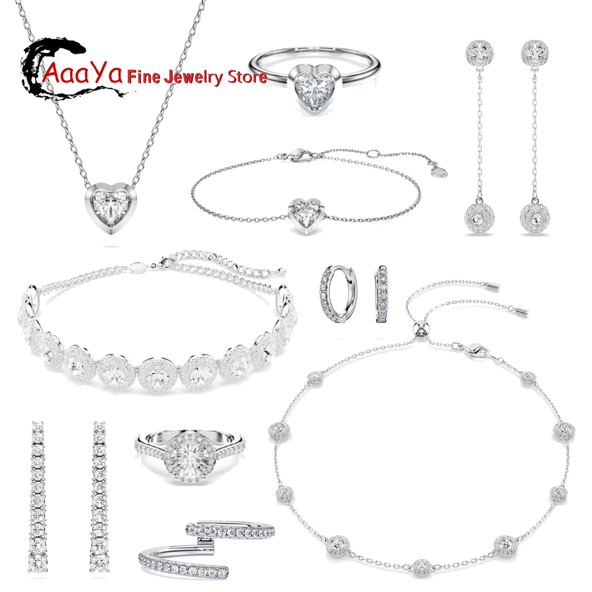 

2026 New Original Charm Teardrop Earrings Fine Jewelry for Women Multiple Wearing Ways Tassel Earrings Jewelry Romantic Gift