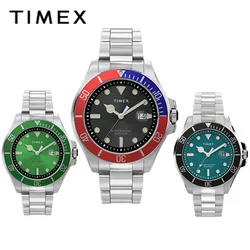 TIMEX Brand  Men's Watch Luxury Leisure Multifunction Watches for Men Calendar Quartz Steel Strip Wristwatch