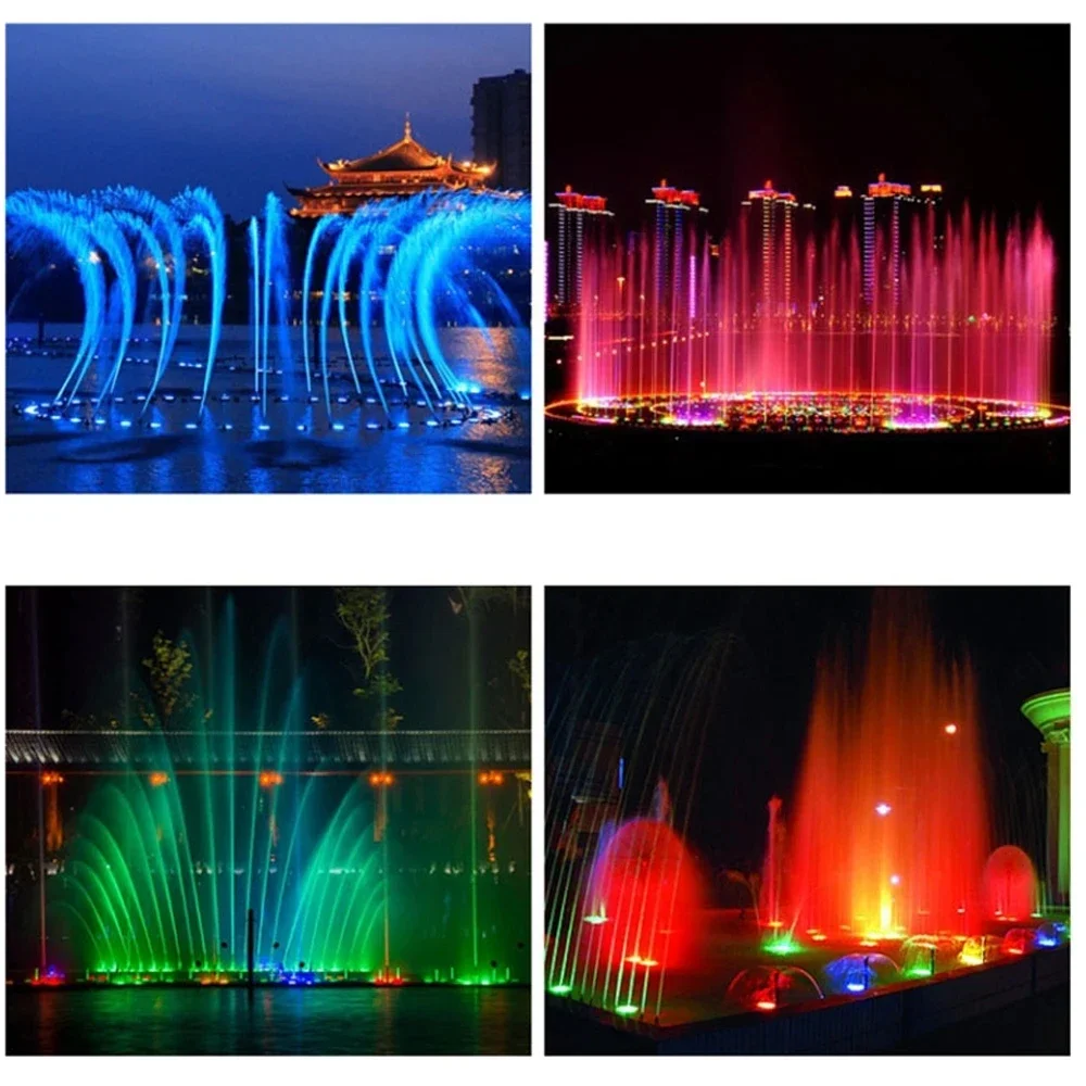 Subaquática RGB LED Fountain Light, IP68 Lâmpada impermeável, Luz de assoalho, Buried Hot Spring, 12W, 6W, 9W, AC 12V