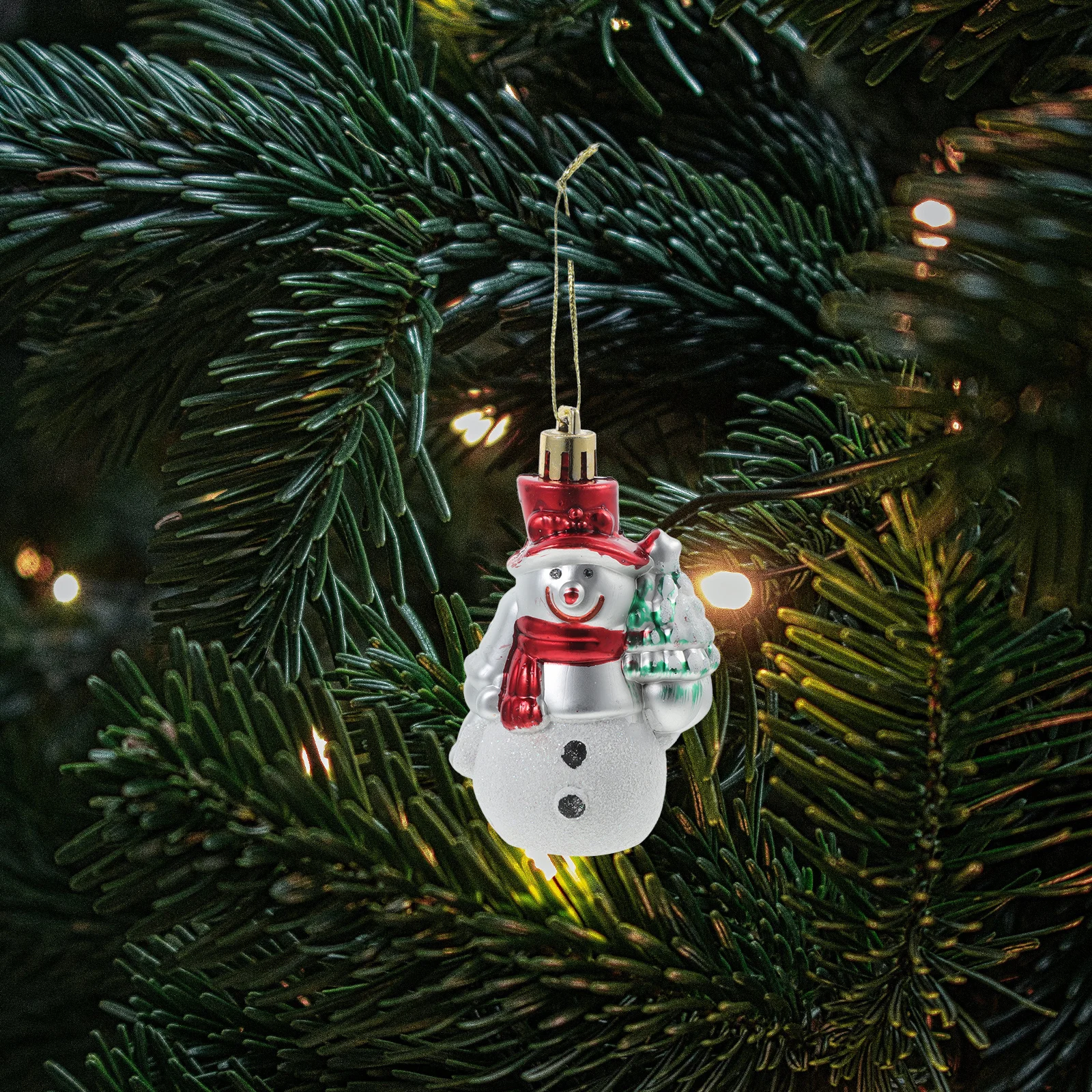 

4Pcs Christmas Tree Hanging Ornaments Snowman Style Handmade Xmas Decorations Festive Home Decor Christmas Decorations