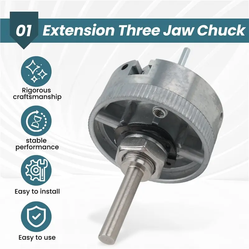Aug. Mini Lathe Chuck Set, Extension Chuck And Connecting Rod Set, Electric Drill Chuck