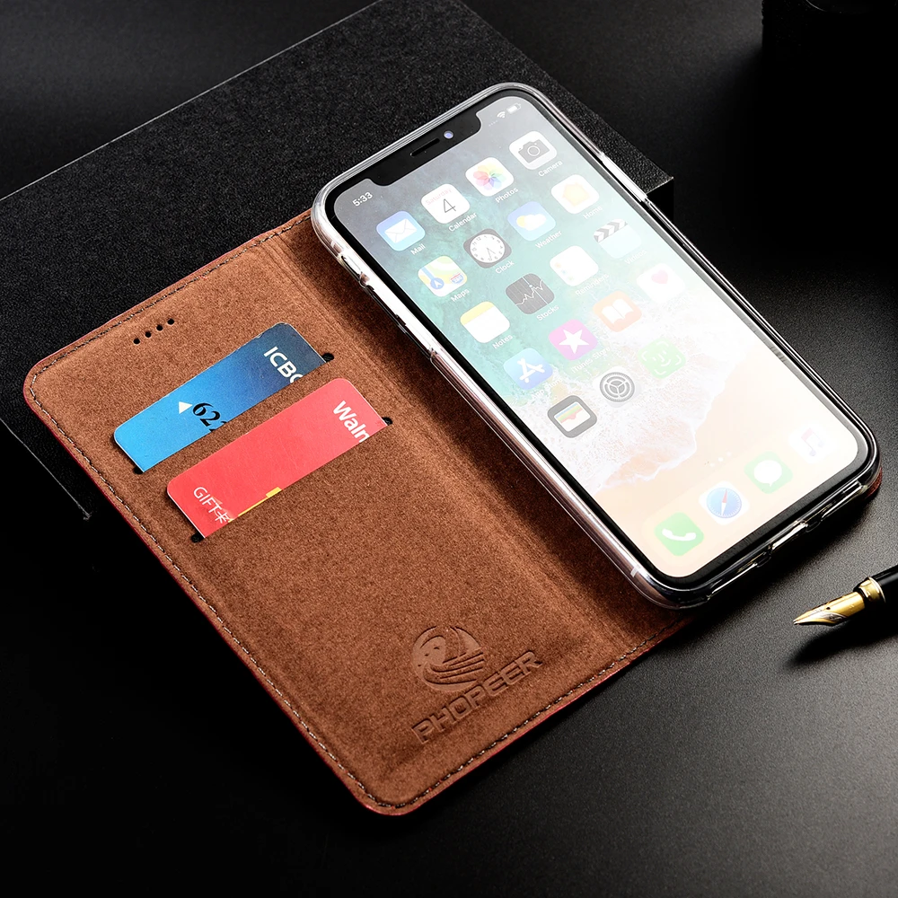 luxury Genuine Leather Case For ZTE Axon 10 10S 20 30 Ultra Mini Max Pro 5G Case Retro Crazy Horse Flip Cover