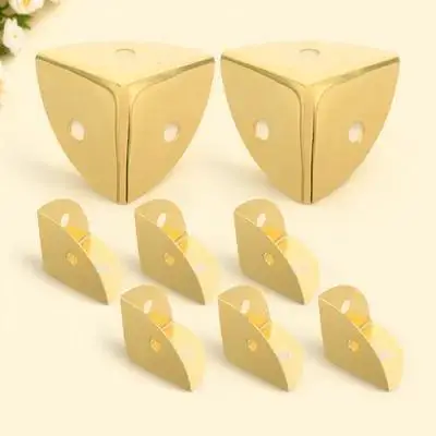 8 قطع من واقيات الزوايا المعدنية، واقيات الحواف، مصدات حديد 90 درجة لحماية الخزانة الخشبية