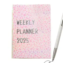 Weekly And Monthly Planner Small A7 2025 Agenda Plan Book Pocket Daily Planner Weekly/Monthly Planning Calendar Day Designer