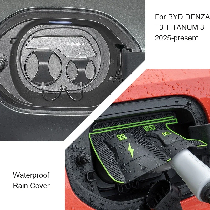 

New Energy Car Charging Port Waterproof Cover For BYD LEOPARD 5 8 DENZA B5 B8 FCB5 FCB8 DENZA T3 TITANUM3 Gun Charge Rain Cover