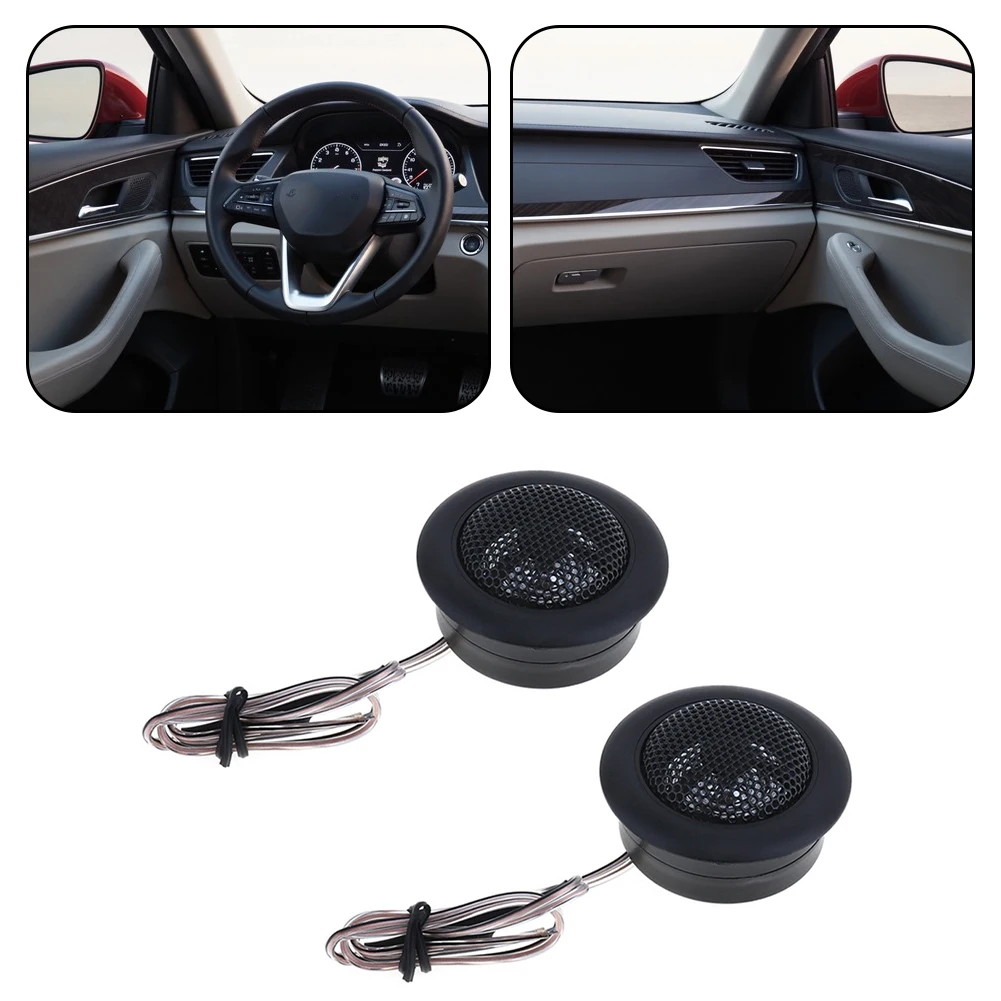 Vehicle Sound Tweeter Speakers 120W with Built in Crossover and High Audio Sensitivity 93dB for Clear and Balanced Sound Output