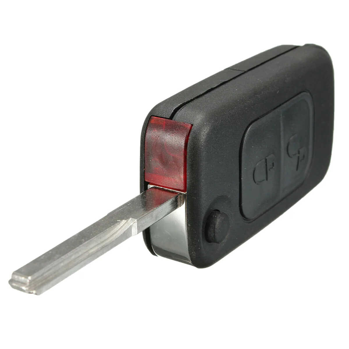 2 Knop Flip Remote Key Case Hu64 Blade Fob Voor Een C E S W168 W202