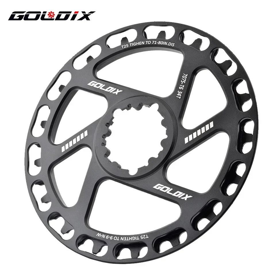 GOLDIX Children\'s Bicycle Crankset Chainring 28/30/32/34/36T Direct Mount Chainwheel for SRAM 3-Bolt Single Speed Crankset