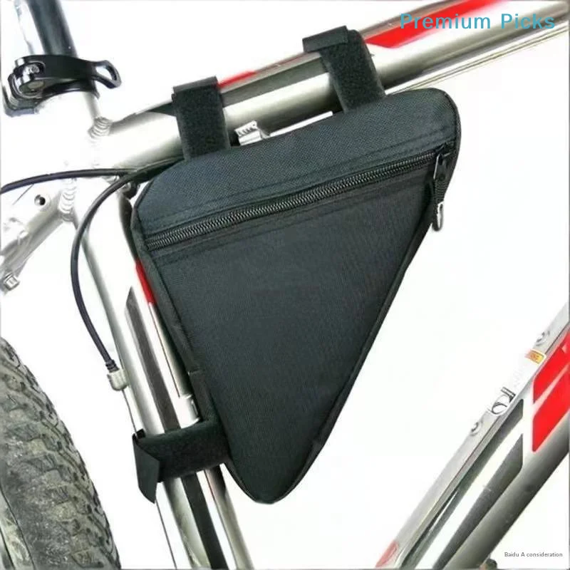 portableBicycle Triangle Bag Removable Multi-compartment Bike Frame Storage Bag for Student Commute Key Power Bank Carry
