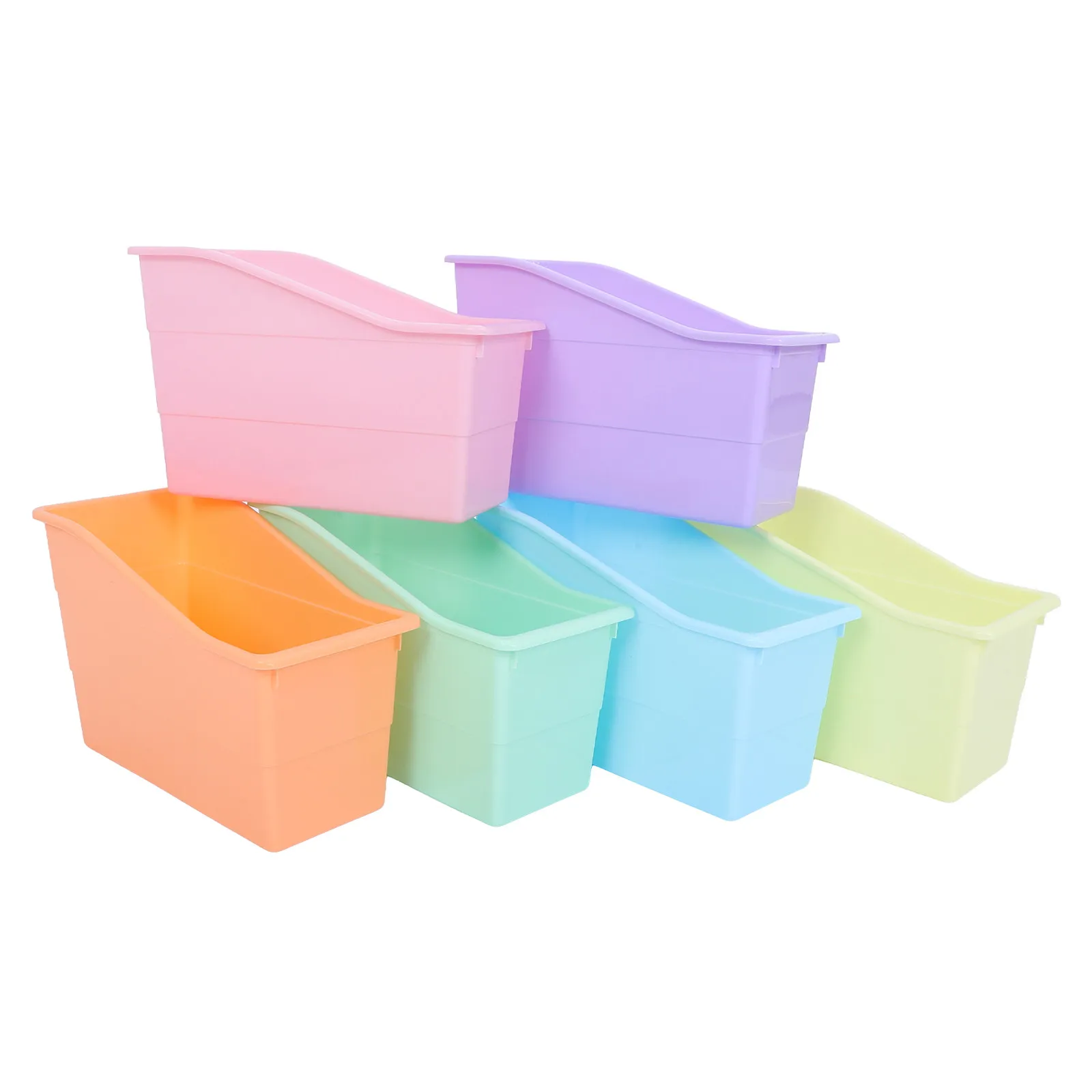 6pcs-plastic-classroom-storage-boxes-colorful-stackable-organizer-bins-for-books-papers-stationery-desktop-supply-sorting-book