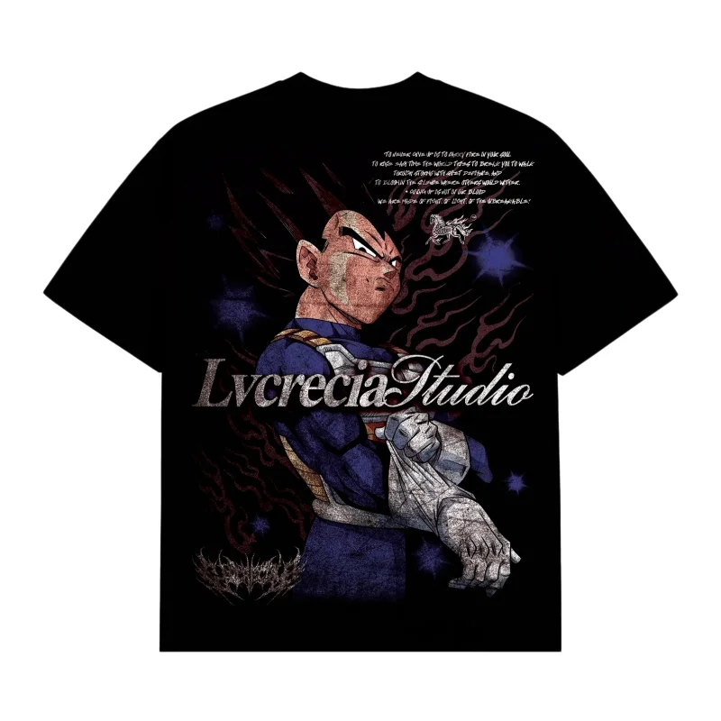 Camiseta Dragon Ball Z Vegeta con Diseño de Daños de Batalla, Nueva Llegada 2026, para Niños/Adultos, Ropa de Anime Adecuada para Uso Diario y Entrenamiento