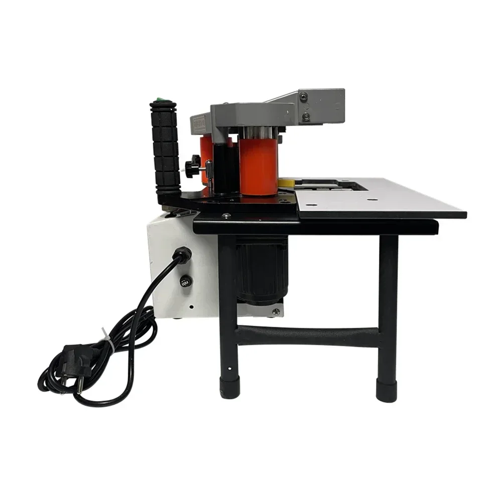 Edge Banding Machine Portable Woodworking PVC Double Sides Gluing Edge Bander 220V 1200W Intelligent Temperature Control