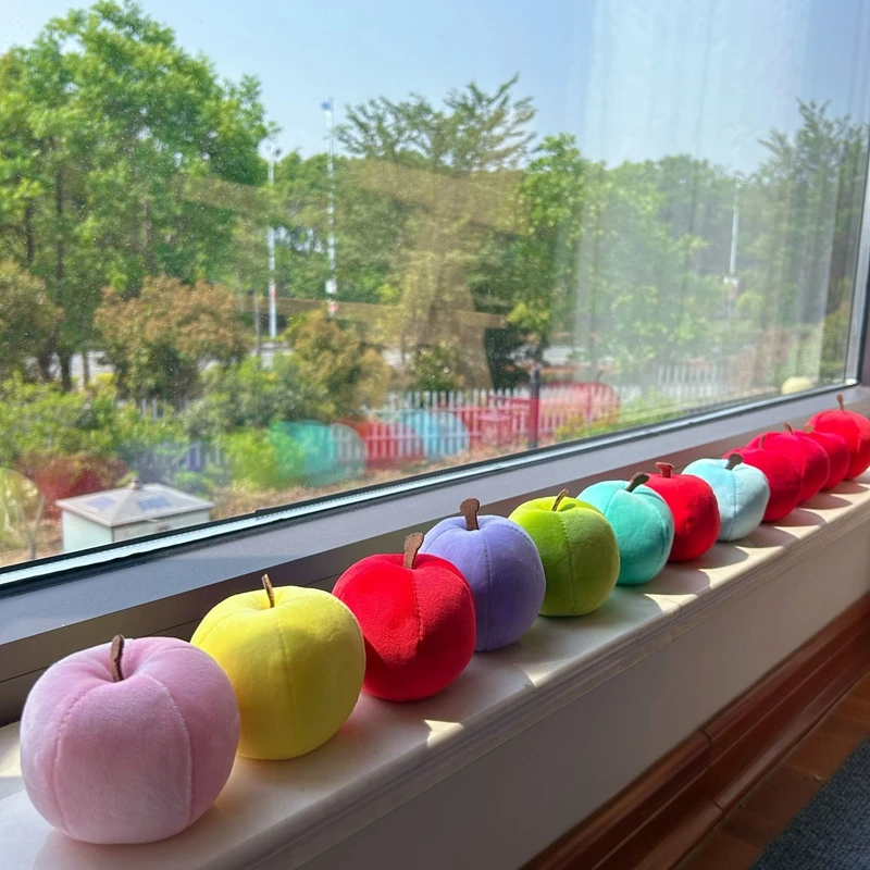 10 سنتيمتر لطيف التفاح ألعاب من نسيج مخملي الفاكهة تخفيف التوتر العجن لينة الجدول رفيق دمية كهدية عيد ميلاد و الكريسماس للطفل