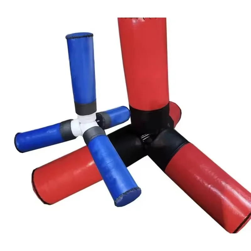 Sprzęt do treningu rugby dla juniorków, 4-kierunkowy tackler, sprzęt do futbolu z kolumną do touchdowu i kartą.