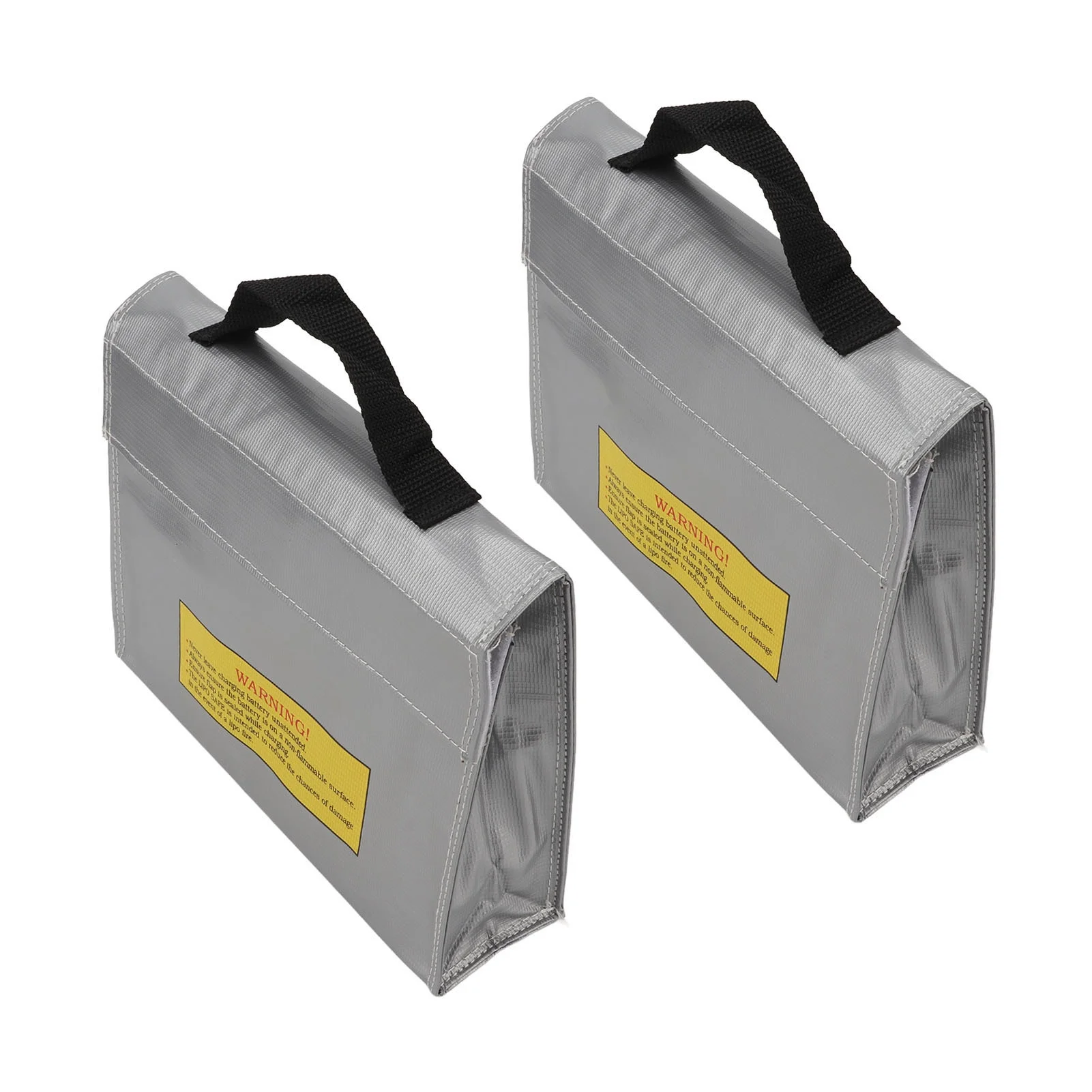 2 Pcs Lithium Battery Safety Bag Fireproof Explosion Proof PVC Fiber Effective Air Isolation Battery Safety Sack