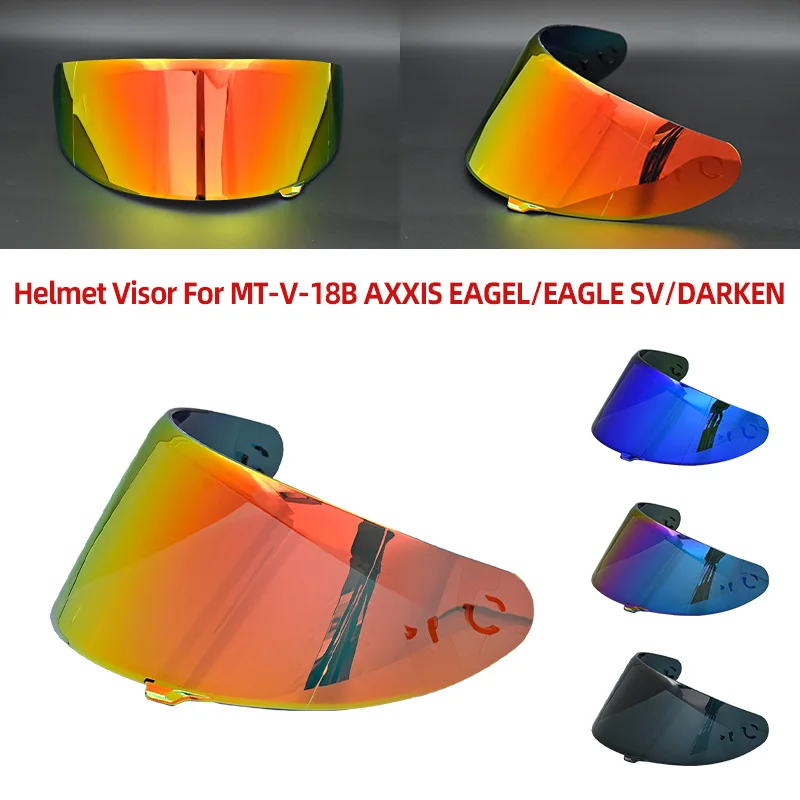 Helmet Visor Capacetes for MT-V-18B Casque Moto Visor for MT AXXIS EAGEL/EAGLE SV/DARKEN Lens Helmet Shield Anti-UV Accesorios