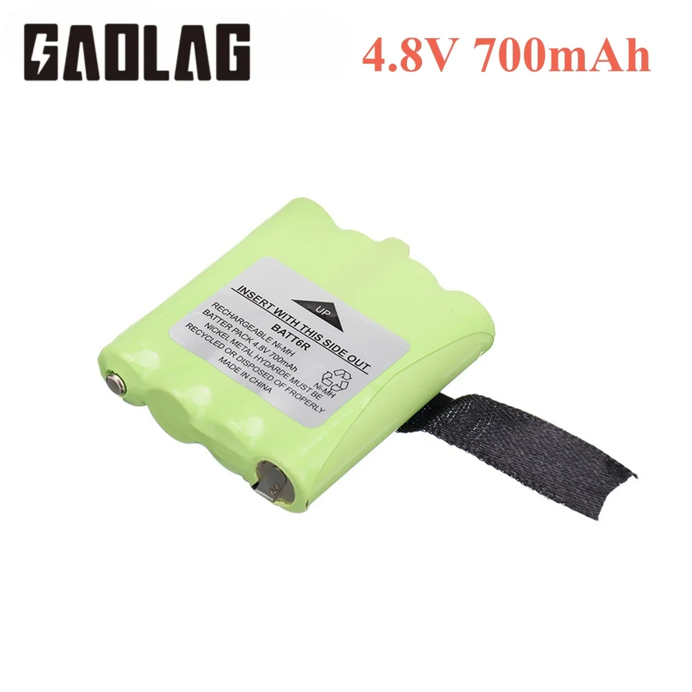 4.8V 700mAh 2 Way Radio Battery for Midland BATT6R BATT-6R NI-MH Replacement Battery 1pcs