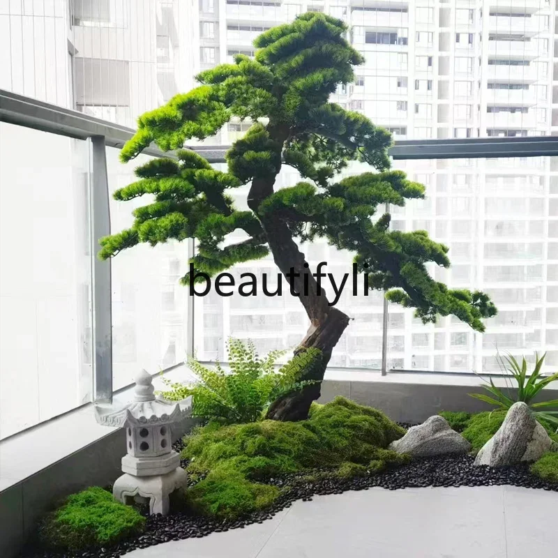 

Landscaping simulation green plant pine Luo Hansong fake pine decorative modeling landscape ornament