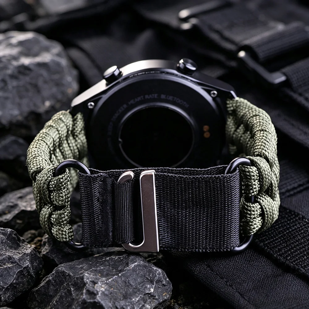 20/22mm Umbrella Rope C Buckle Band For Huawei Watch GT 7/6/5/4/3 Pro For Xiaomi Redmi Watch S Active Strap Samsung Galaxy Watch