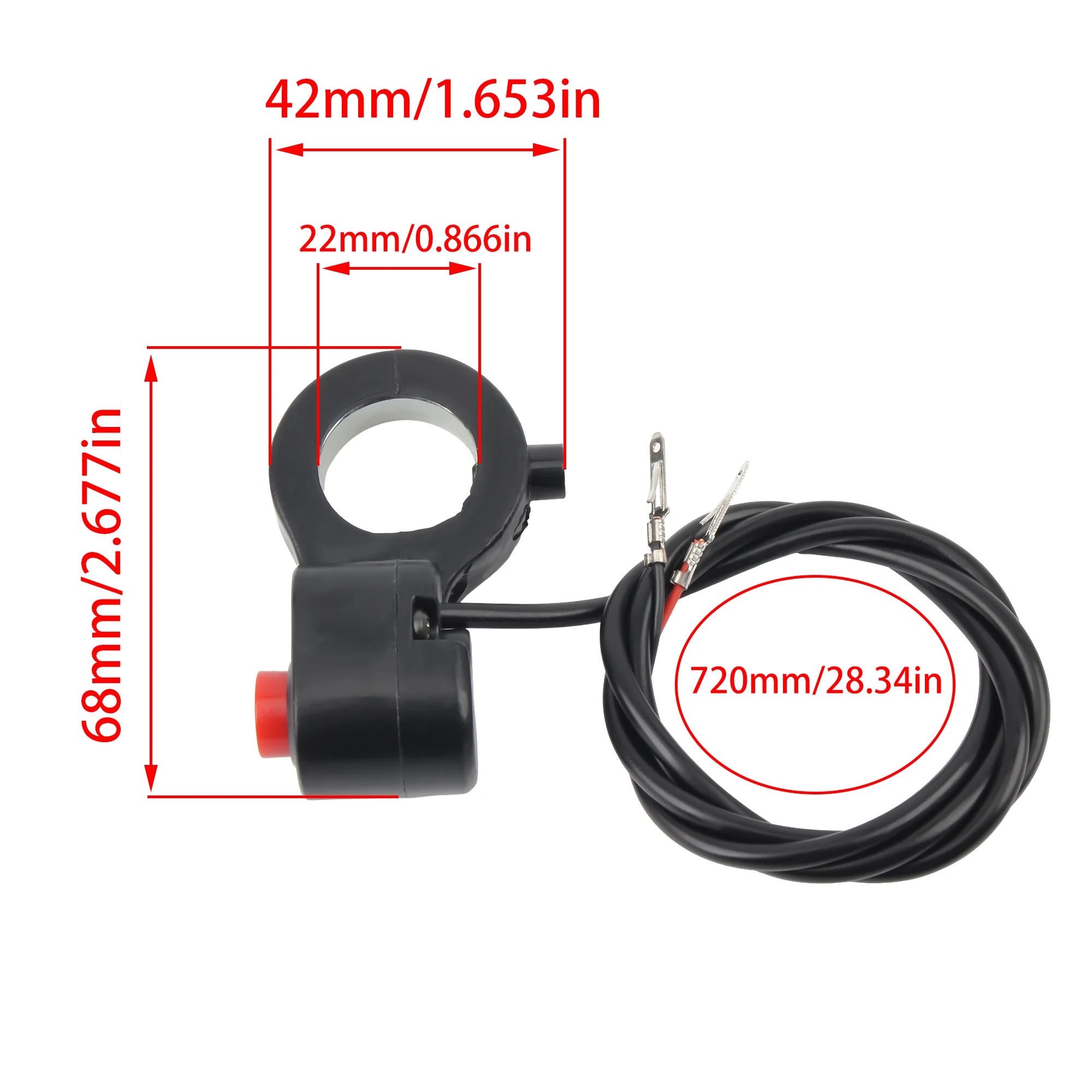 العالمي للدراجات النارية 7/8 بوصة 22 مللي متر المقود القرن التبديل المتكلم زر التحكم ل ATV UTV الترابية دراجة تعديل الملحقات