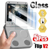 1-5pcs Tempered Glass Film for Miyoo Flip V2 Screen Protectors Glass Anti-scratch Protective Films for Miyoo-Flip V2 Accessories