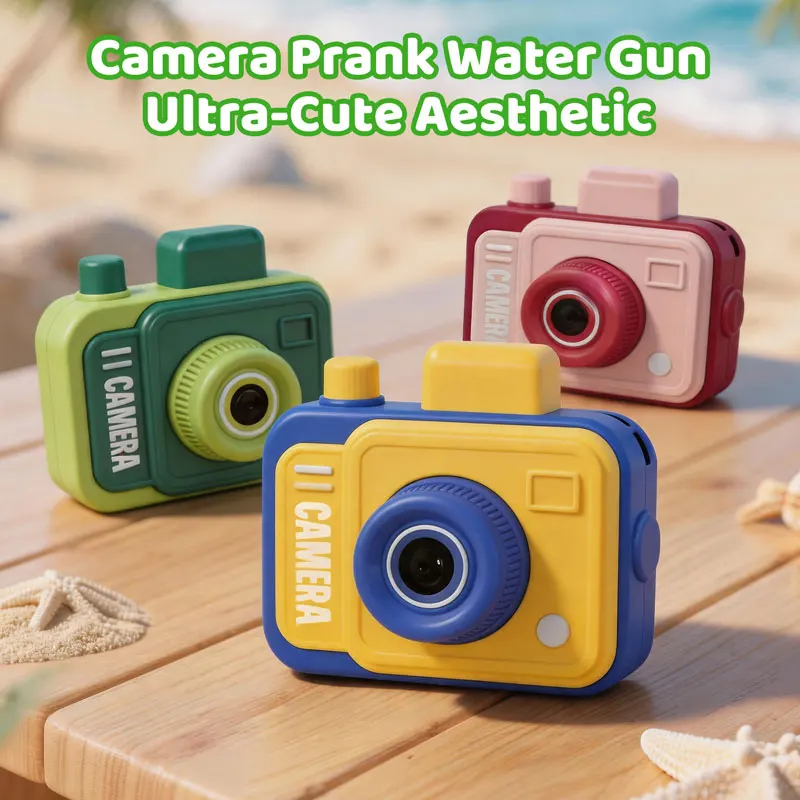 Double-sided Water Gun Camera Water Prank Gun Funny Kids Outdoor Summer Pool Beach Water Play Toy Parent-child Interactive Game
