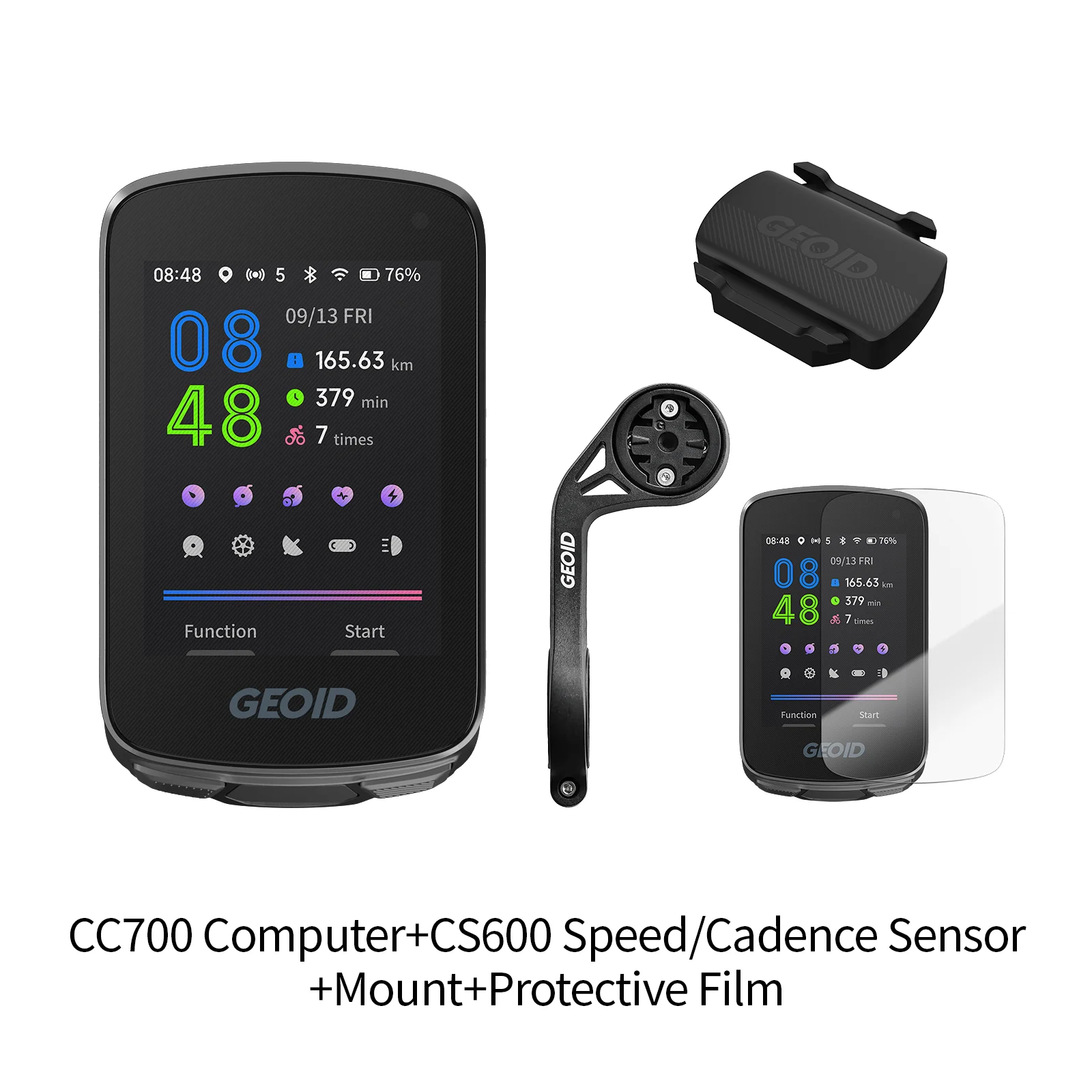 GEOID CC700 GPS バイクコンピュータ 2.8 インチカラースクリーン