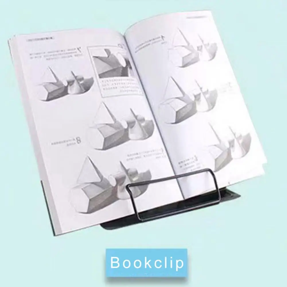 Book Stand Angle Adjustable Book Bracket High Stability Non-Slip Foldable Cookbook Holder Tablet Music Score Recipe Stand