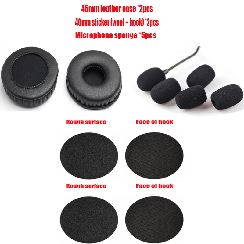 For SENA 50S/10c/ST1/5S/30K/20S-EV0/20S Bluetooth headset earmuffs Leather cover