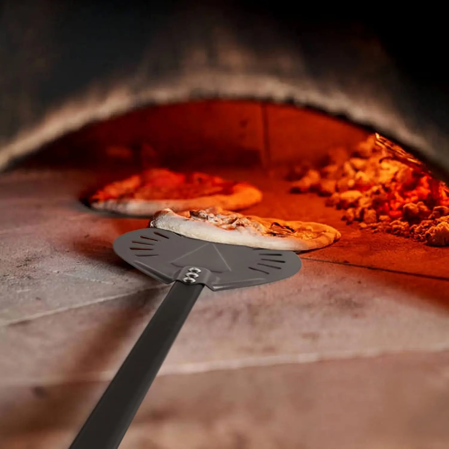 Aluminum 9 Inch 12 Inch Aluminum Alloy square Hard Film Pizza Flip Shovel Oven Brush European Package Shovel Pizza Tools Set