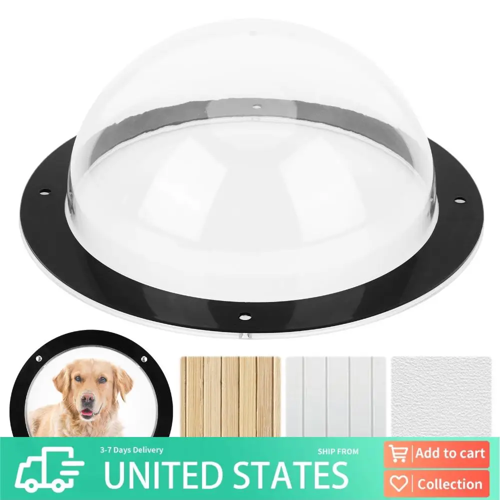 

Acrylic Dome Dog Fence Window Clear View Dog Porthole Window Dog Window for Doggie/Cat/Horse Outside Playground Garden