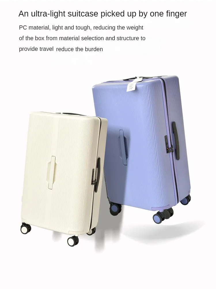 Ultra Light Rolling Luggage Travel Suitcase Explosion Proof Zipper Trunk with 20/24/28 Inch Universal Wheel Case TSA Password