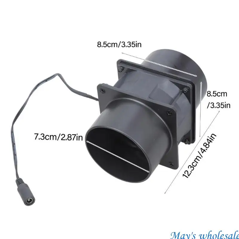 Ventola ventilazione con condotto da 8 silenziosa 12V 5700 giri / min ventola ventilatore per ventilatori plastica a