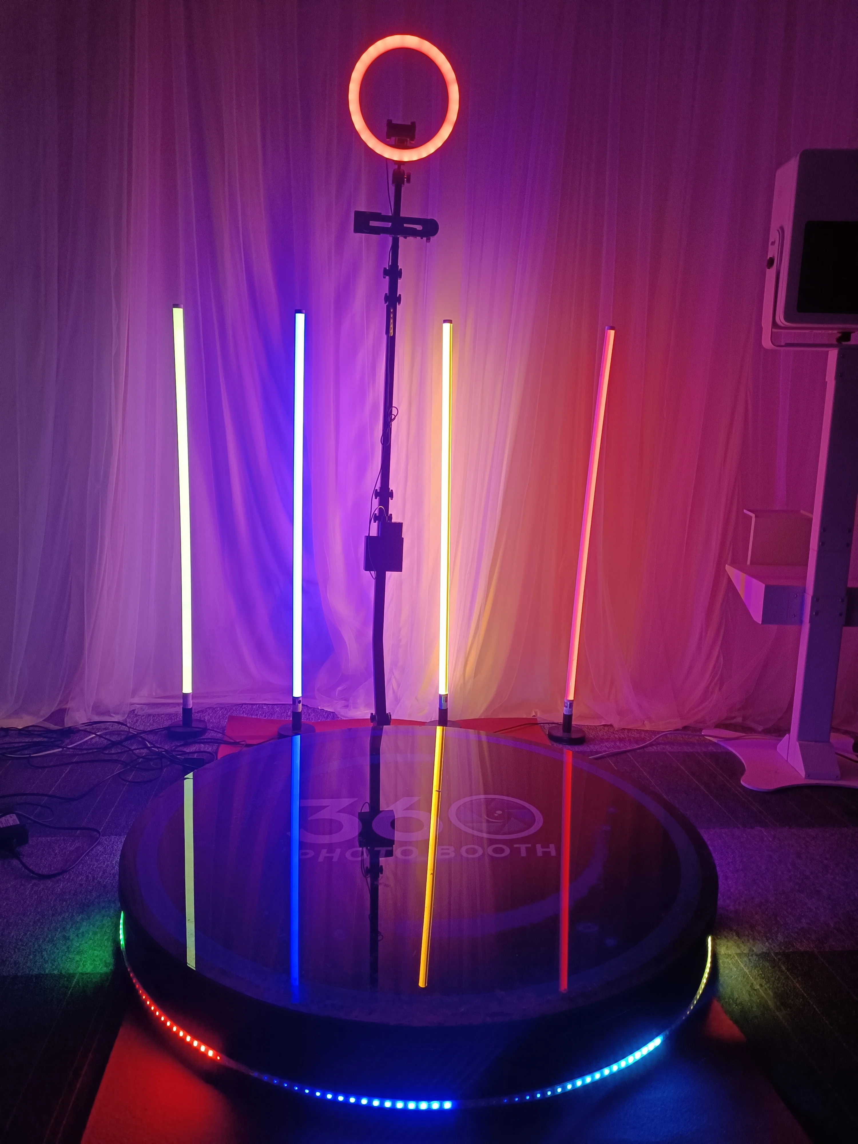 360 Photo Booth RGB LED Lights 0.6m 0.9m 1.2m