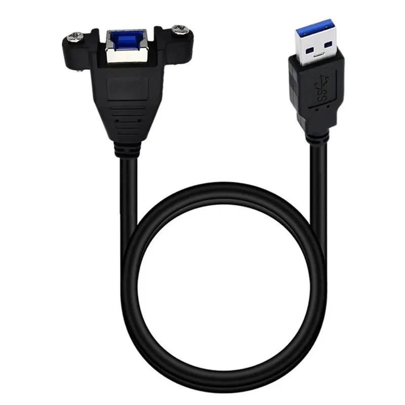 USB 3.0-耳栓穴付きのオスからメスへの印刷,固定延長ケーブル,usb3.0,am,AF-BFデータケーブル,0.5m