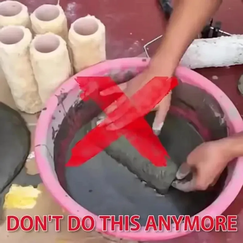 منظف الأسطوانة، أدوات تنظيف سهلة للغاية، منظف فرشاة دوارة للطلاء لتنظيف الأكمام