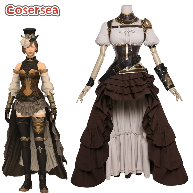 Cosersea Neo Ishgardian Casting Косплей Костюм Игра FF14 Final Fantasy Neo Ishgardian Casting Хэллоуин Коричневое Платье Костюм Наряд Cosersea Neo Ishgardian Casting Косплей Костюм Игра FF14 Final Fantasy Neo Ishgardian Casting Хэллоуин Коричневое Платье Костюм Наряд