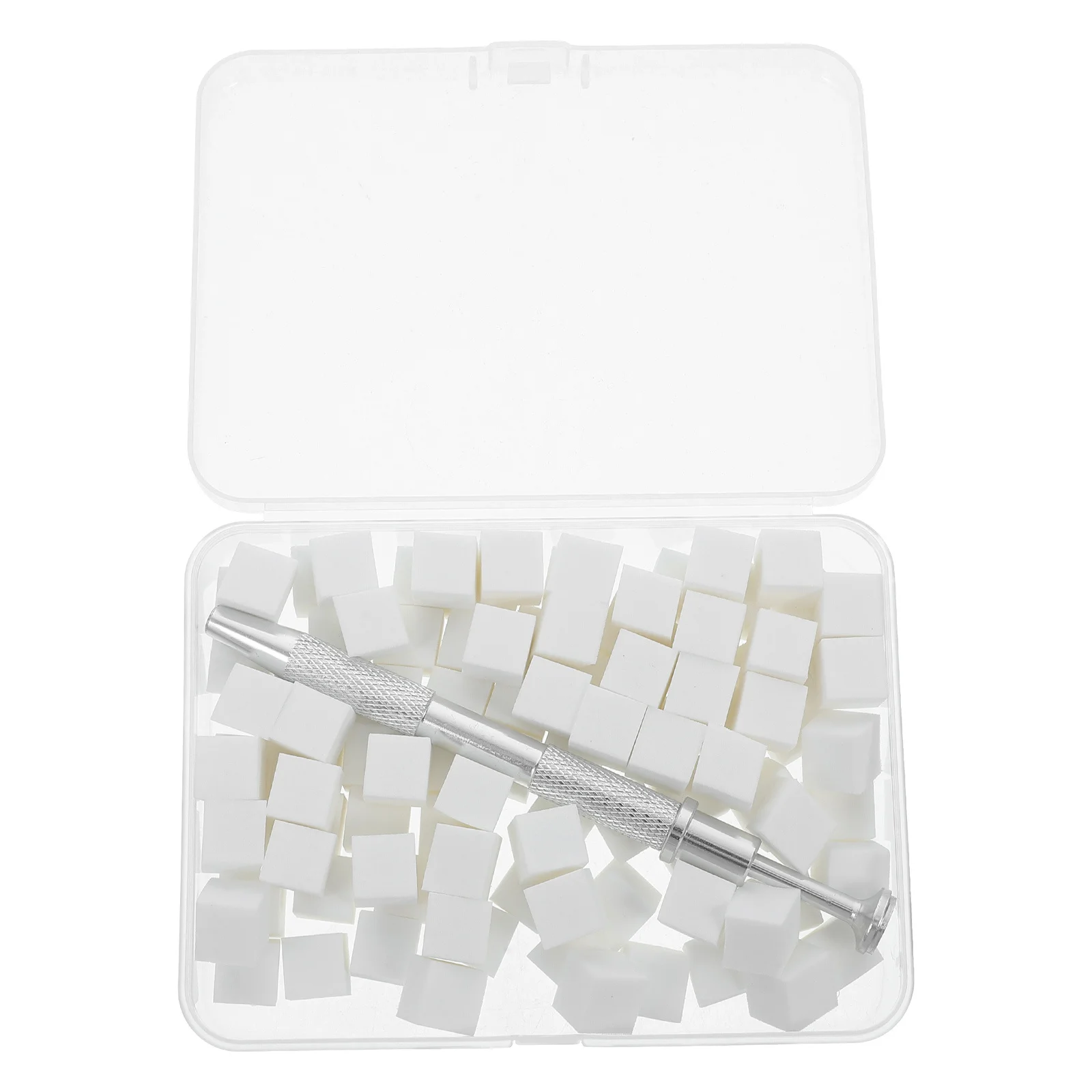 

1Set Mini Nail Sponge Replaceable Blocks Metal Grabber Pen Tool Nail Art Manicure Gradient Nails Supplies Sponge for Nails