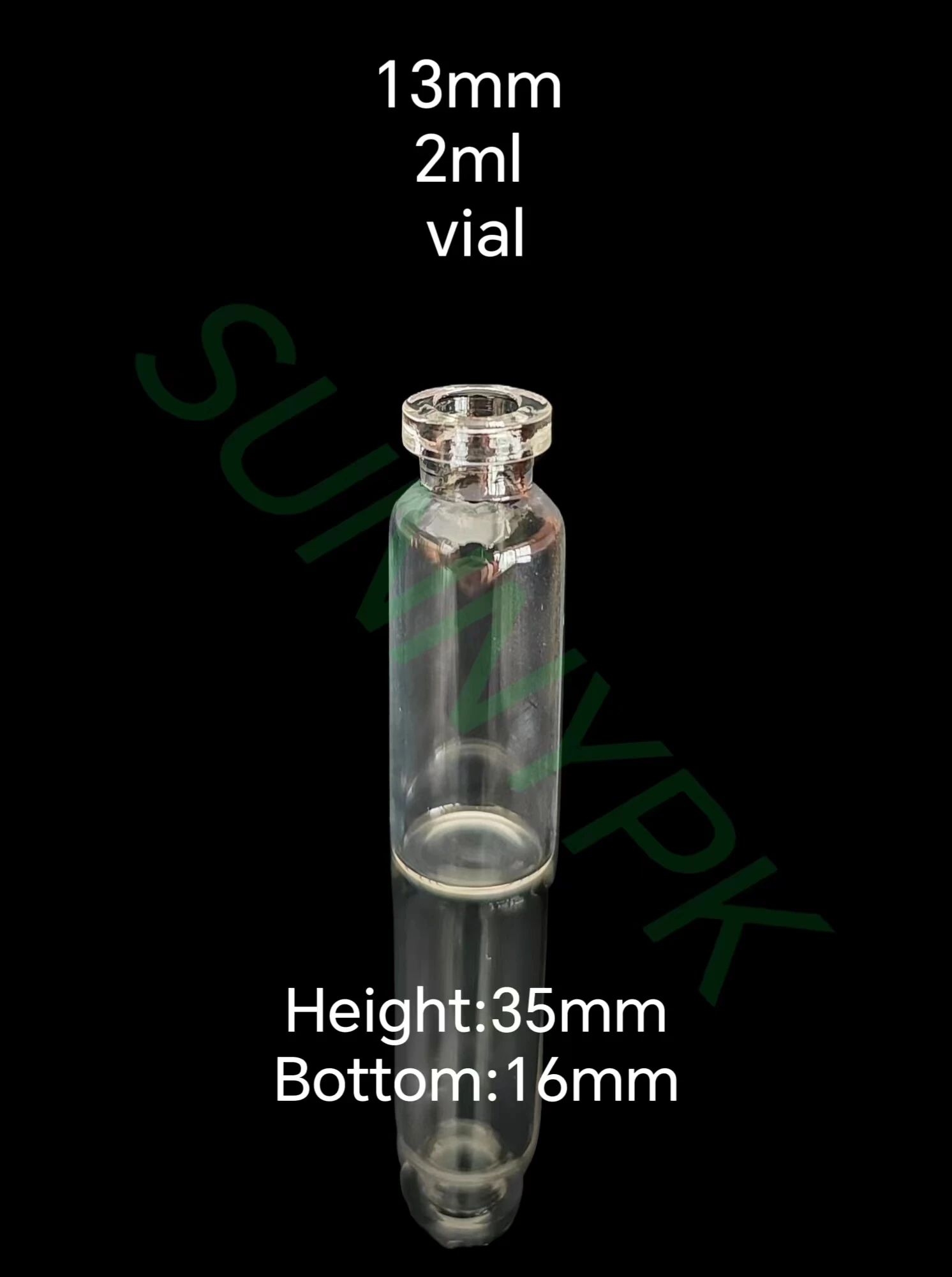 (100 Stks/partij) 2Ml, 13Mm Opening, Heldere Glazen Flessen, Glazen Flesjes, Lege Glazen Hangende Pot,