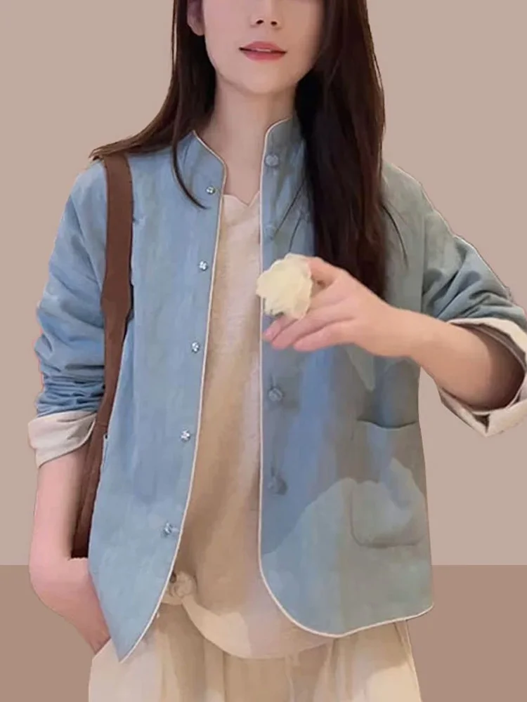 Fashionable Two-Sided Short Jacket Women's Casual Spring Autumn New Style Slimming Compact Size Jacket Top Trendy