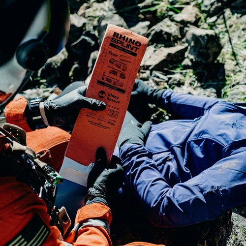 Imagen 2 del producto Rhino-férula de rescate de emergencia, férula médica moldeable para primeros auxilios, supervivencia, ligera, reutilizable, para acampar