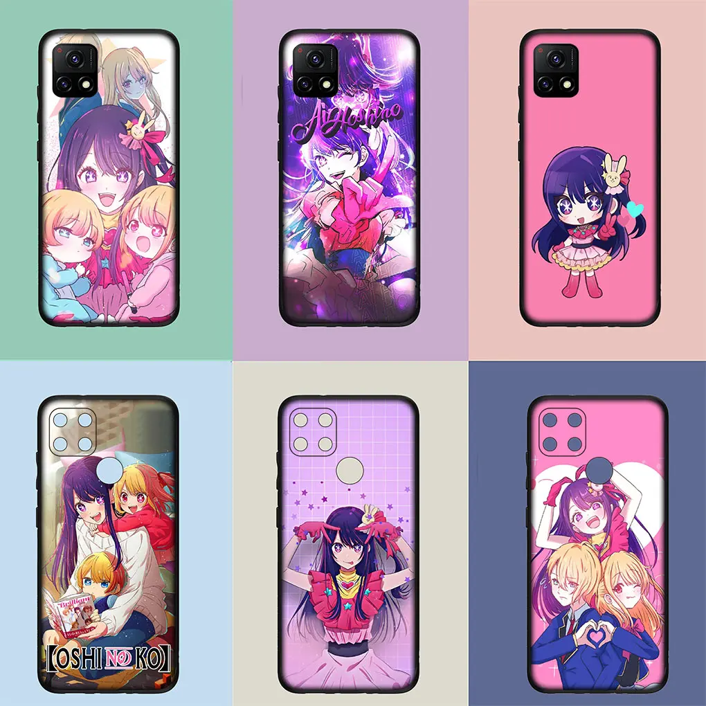 OSHI NO KO Ai Rubii Akuamarin Hoshino Phone for Samsung Galaxy S24 S23 Fe Ultra A55 A35 A24 A15 A05 M55 M15 Plus A02 S7 Case