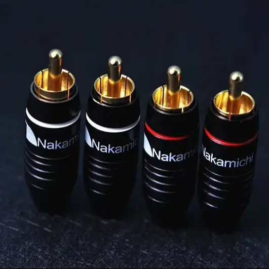 4 Stück RCA Lotus Stecker Signalkabel Audiokabel Stecker Lotus Terminal