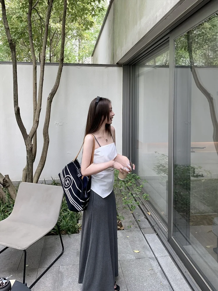 

Lin2 Casual High Waist Women's Skirt Bodycon f-length Summer Dr with Pendent Feel Comfortable Spor Slimming Skirt