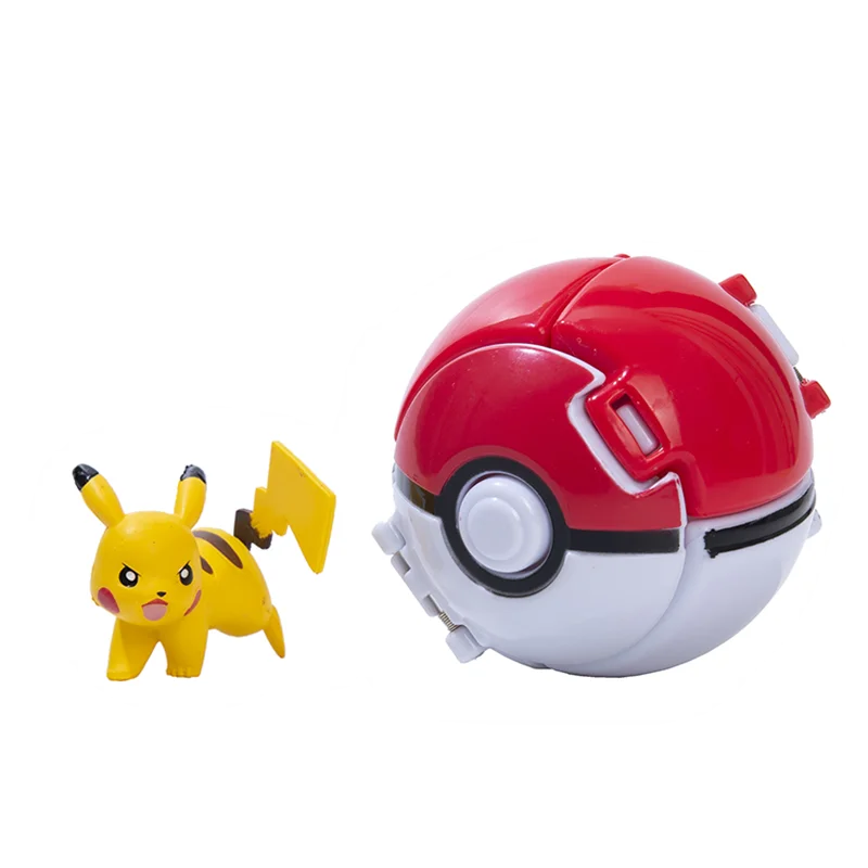 Tomy-Bola de Pokémon Pokeball, figura de Anime, Pikachu, Squirtle, monstruo de bolsillo, variante Pokémon, Bola de elfo, modelo de acción, regalo, compra a granel