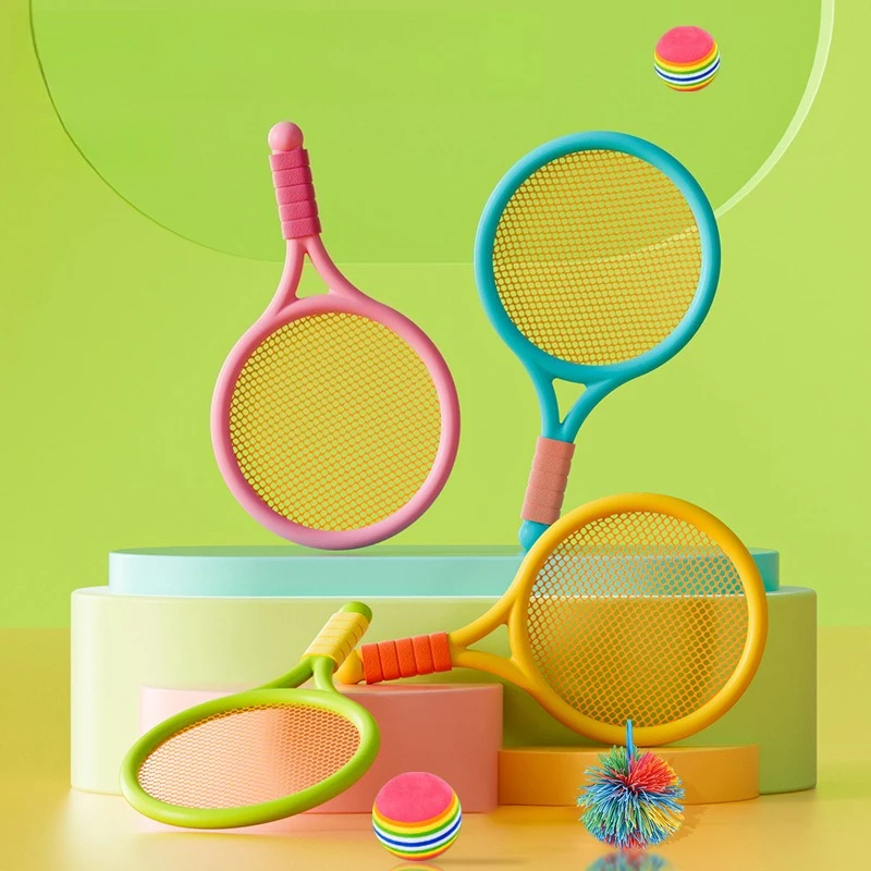 

Креативная детская ракетка для бадминтона, эластичная ракетка, взаимодействие родителей и детей, набор теннисных ракеток для занятий спортом на открытом воздухе, игрушка-головоломка в подарок