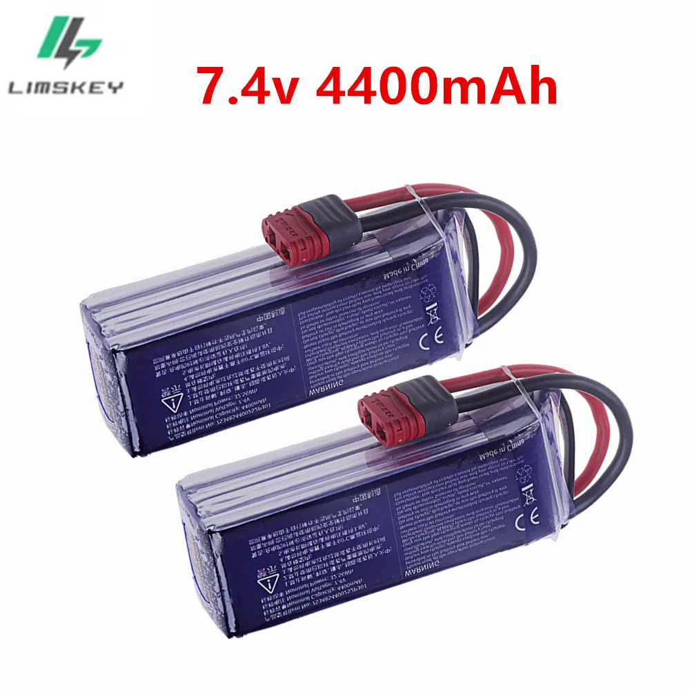 For MJX Hyper Go H16P H16E H16GT H16BM H16PL 14301 14302 14209 14210 high speed RC car 2s 7.4v 4400mAh Lipo battery/USB charger