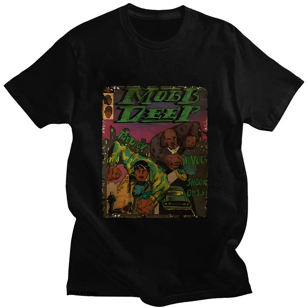 Mobb Deep T-shirt Graphic Printing Casual High Quality Tee-shirt Short Sleeve Hip Hop Tshirt Camiseta Hombre Gothic Retro Tops