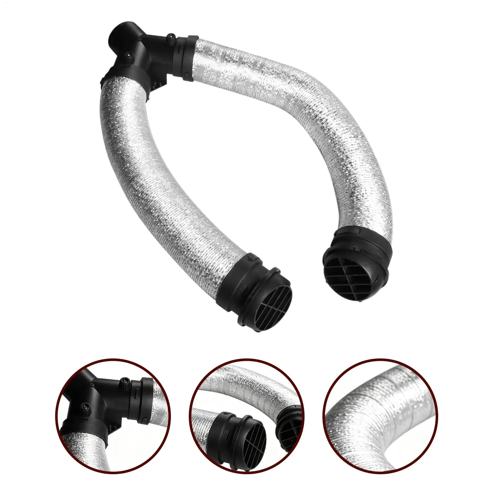 Dryer Duct Y-Shaped Heater Exhaust Ducting Heater Exhaust Hose For RV Van Trailer Truck HVAC Camper Garage Workshop Outdoor